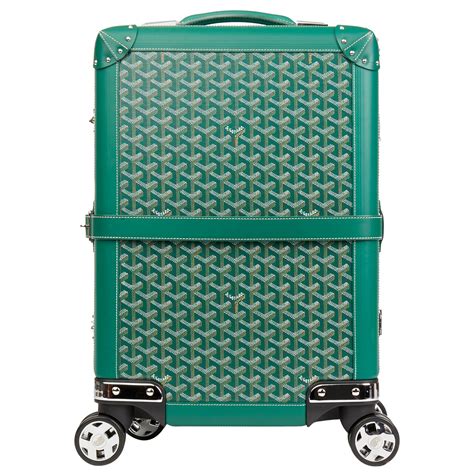 goyard suitcase green